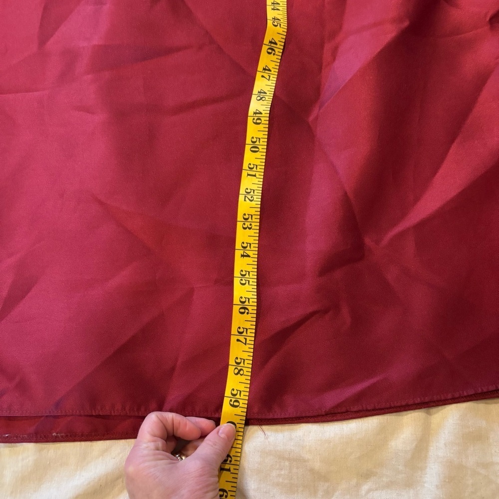 NWT Alfred Sung Off the Shoulder Satin Gown in Burgundy, size 4R - Picture 15 of 16